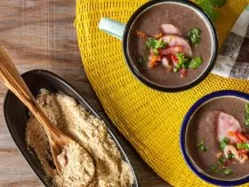 Caldo de feijão para 100 pessoas