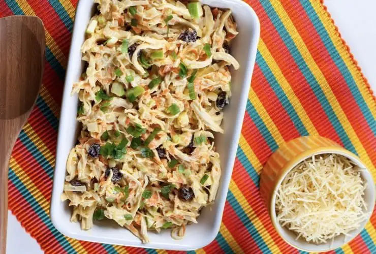 Receita de salpicão de frango tradicional para 20 pessoas